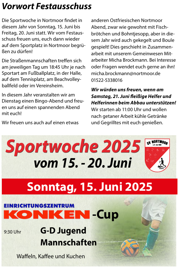 Sportwoche 2025