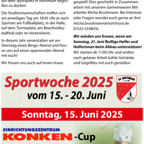 Sportwoche 2025